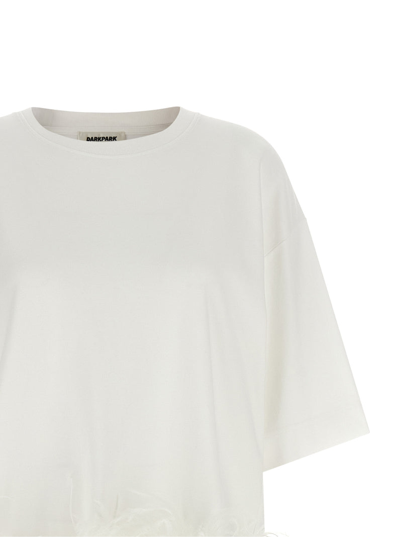T-shirt en coton blanc Darkpark Smith pour femmes