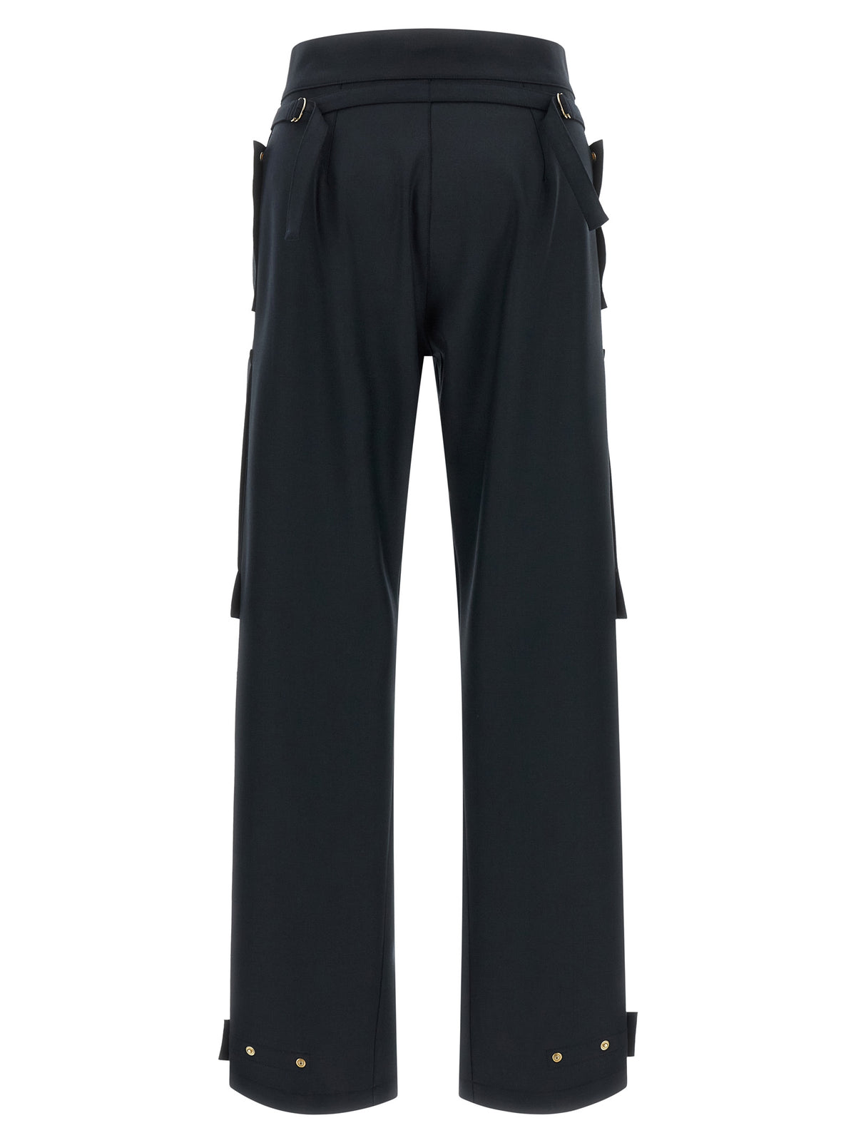 Darkpark Blue Polyester Cargo Pants