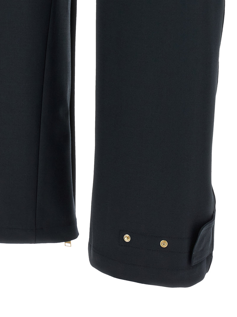 Darkpark Adriana Blue Polyester Cargo Pants for Women