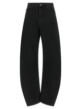 ROTATE BIRGER CHRISTENSEN Black Organic Cotton Jeans Denim