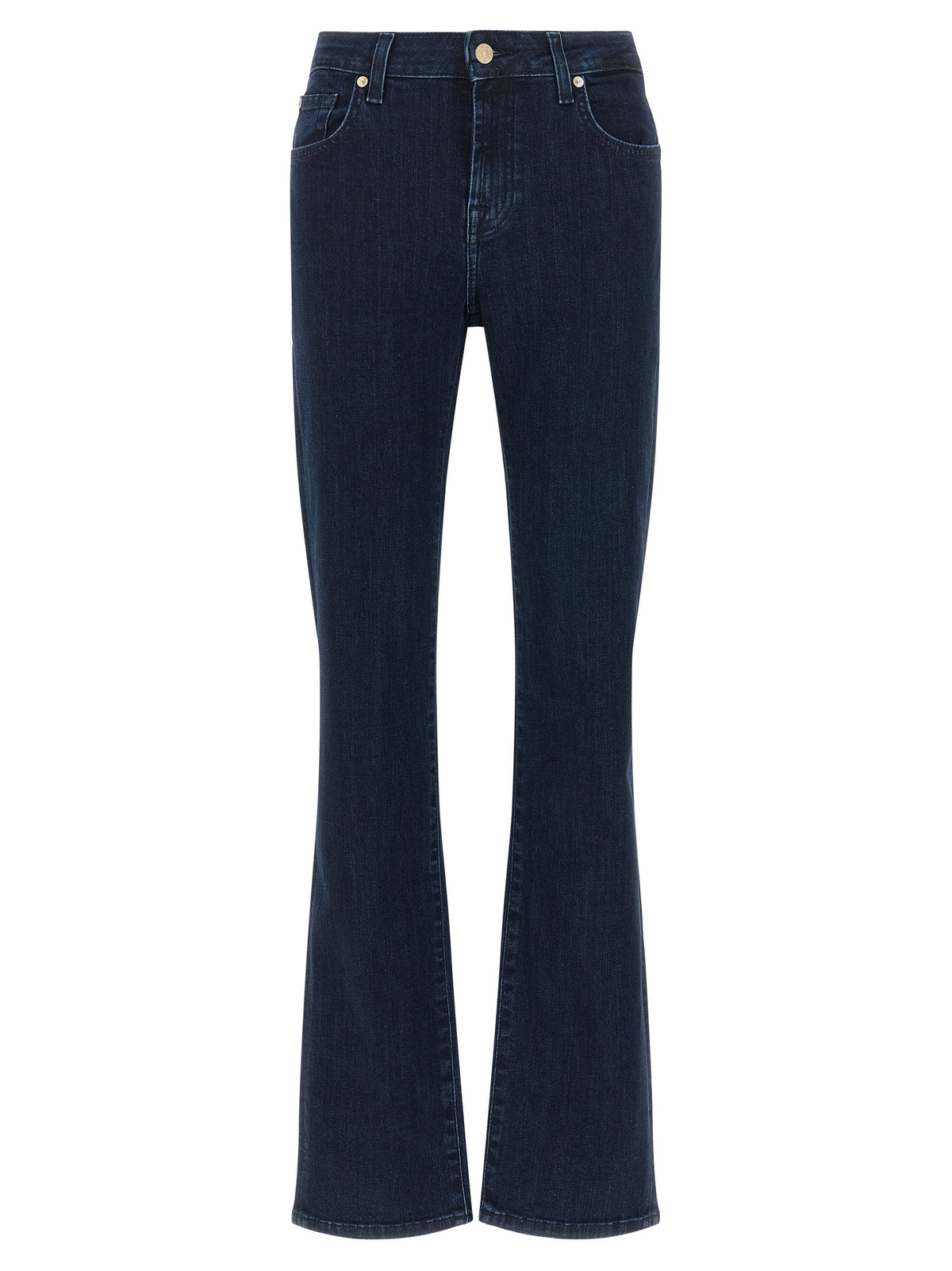 7 For All Mankind Blue Cotton Bootcut Jeans