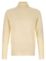 MA'RY'YA White Cashmere Cardigan