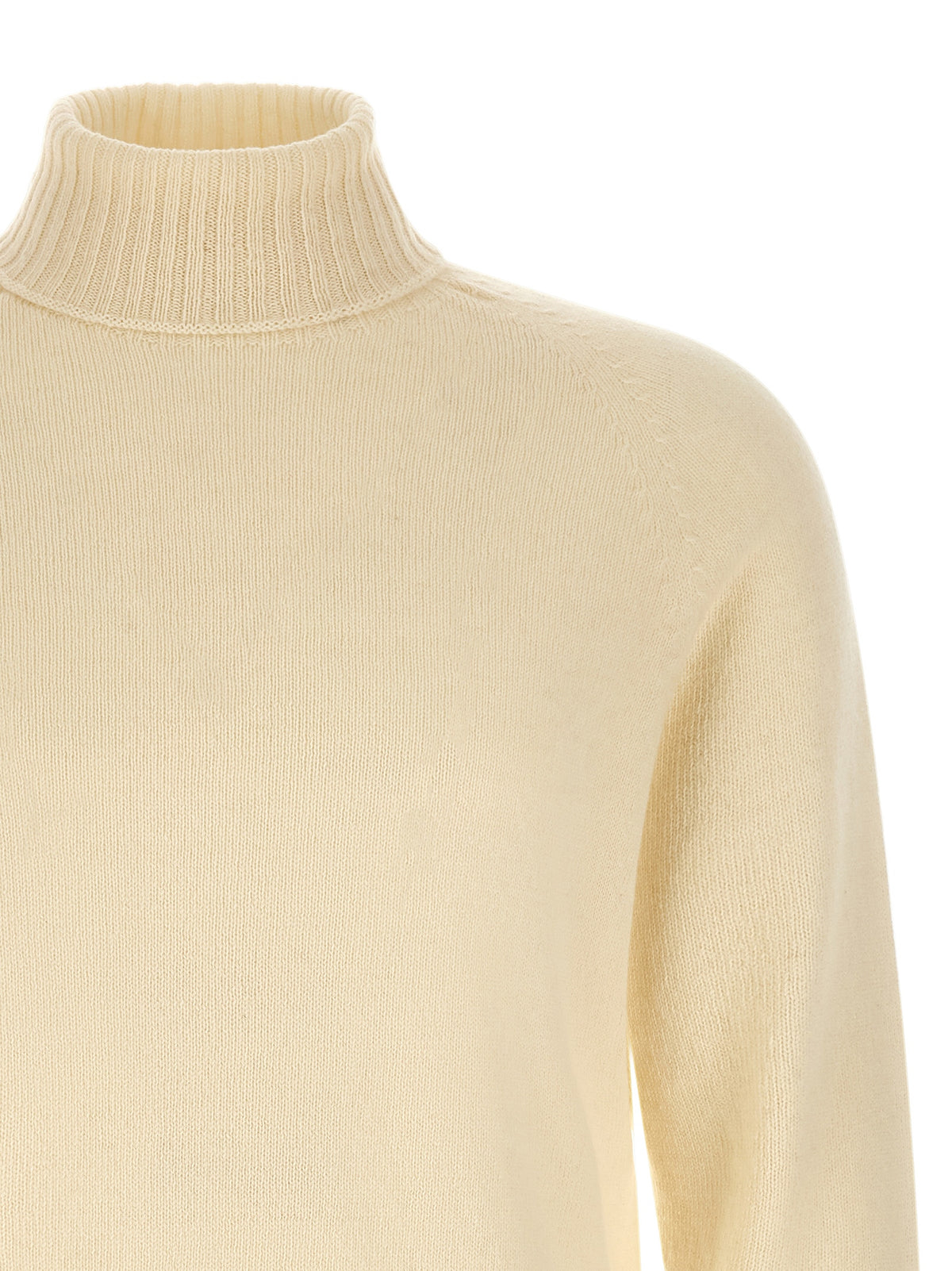 MA'RY'YA White Cashmere Cardigan