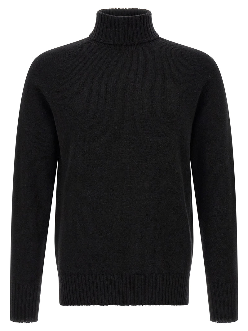 MA'RY'YA Black Cashmere Cardigan for Men