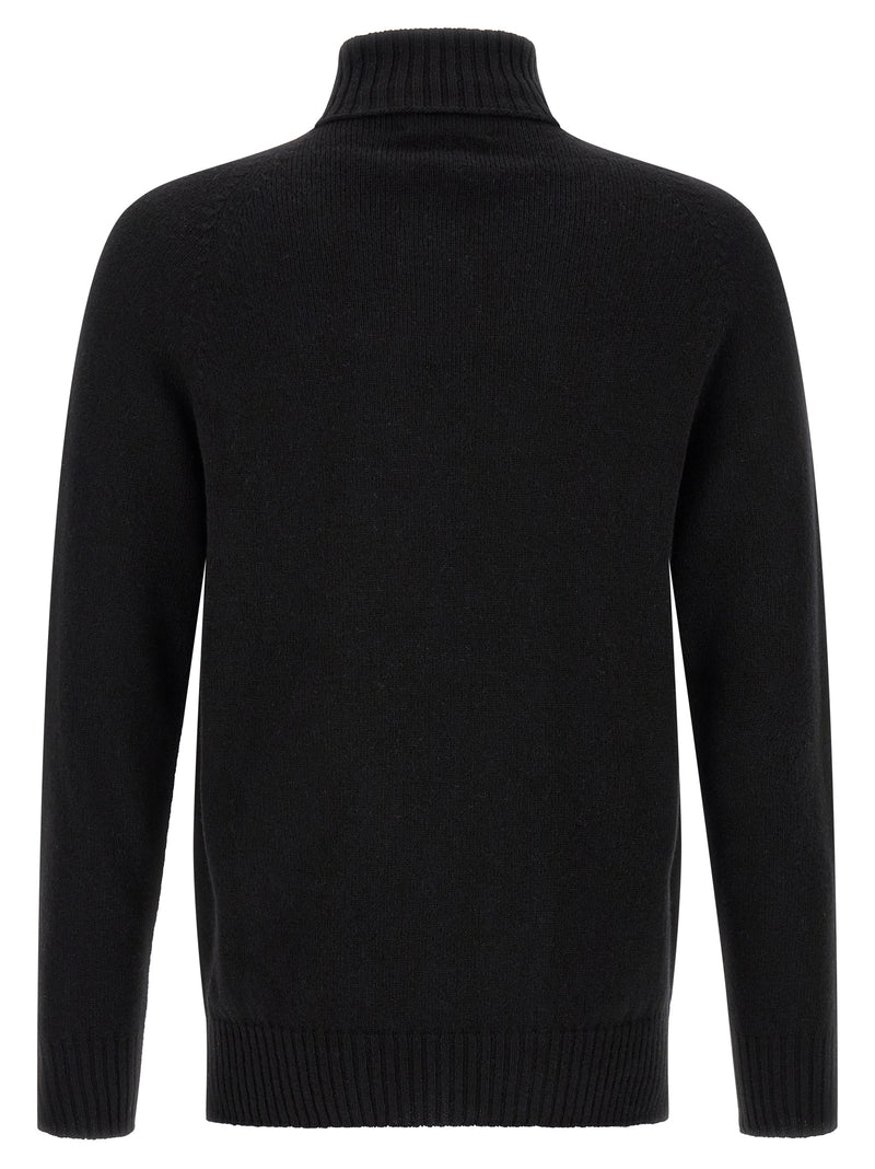 MA'RY'YA Black Cashmere Cardigan for Men
