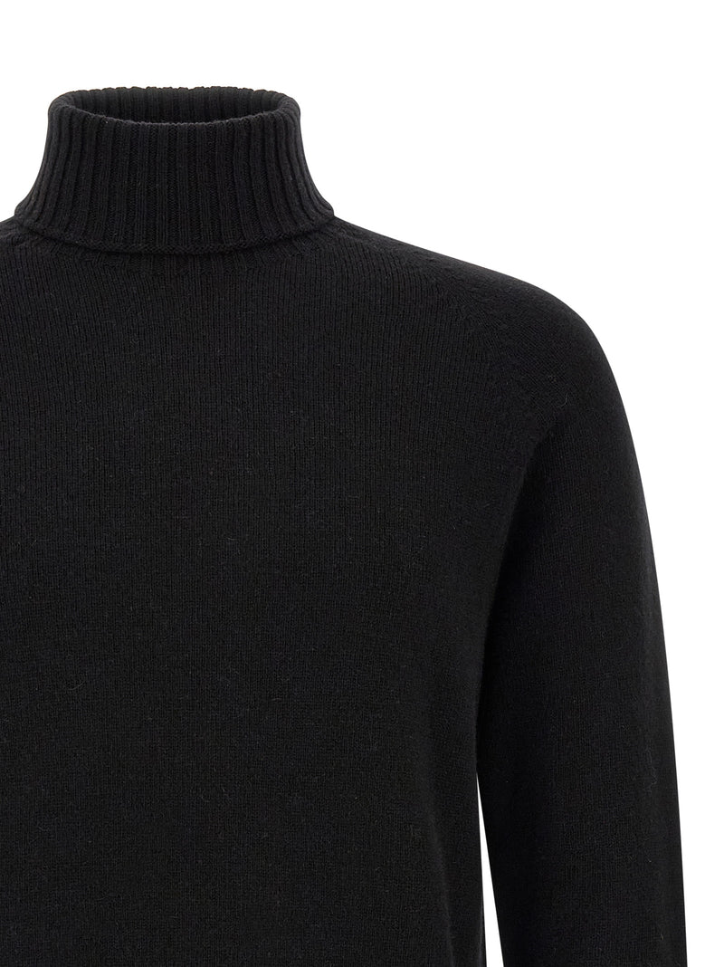 MA'RY'YA Black Cashmere Cardigan for Men