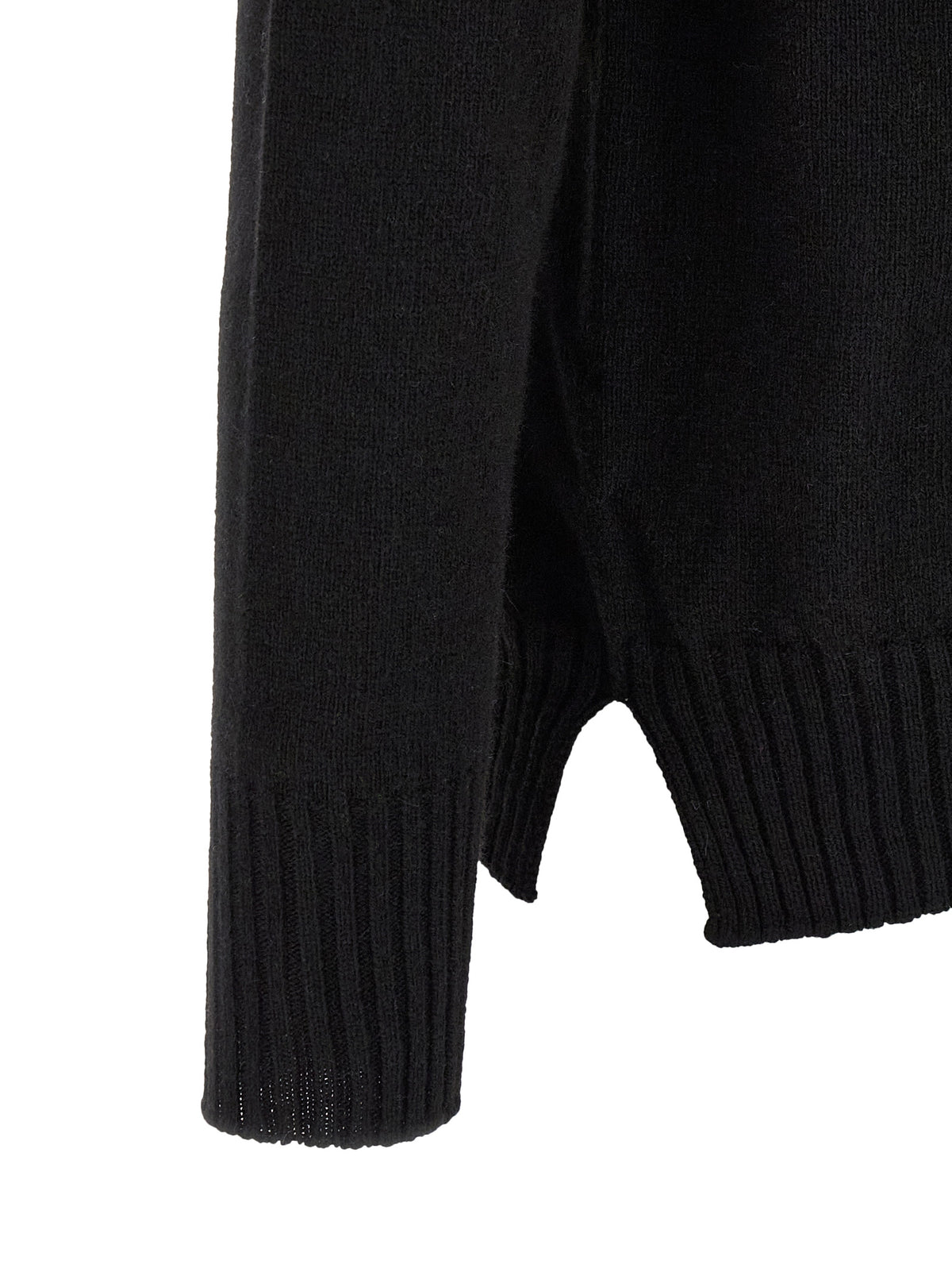 MA'RY'YA Black Cashmere Cardigan