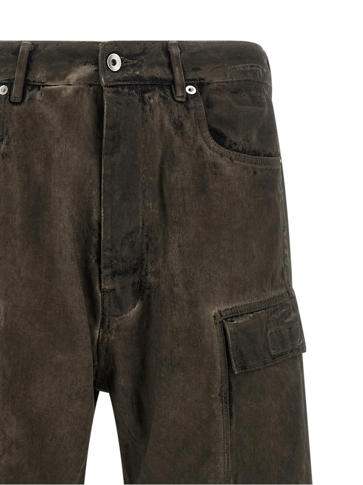DRKSHDW Gray Cotton Cargo Pants