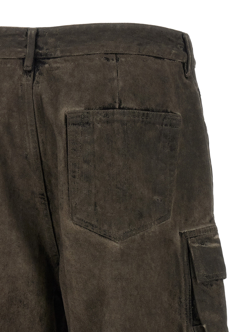 DRKSHDW Gray Cotton Cargo Pants for Men