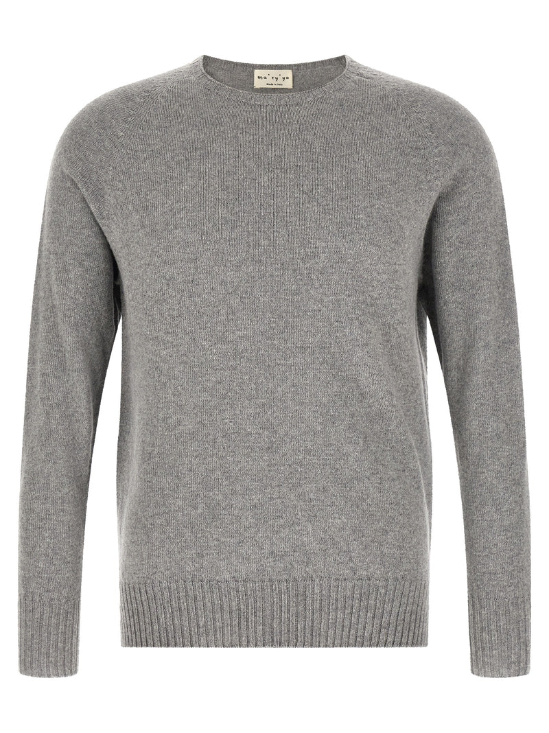 MA'RY'YA Gray Cashmere Cardigan - Luxury Knitwear