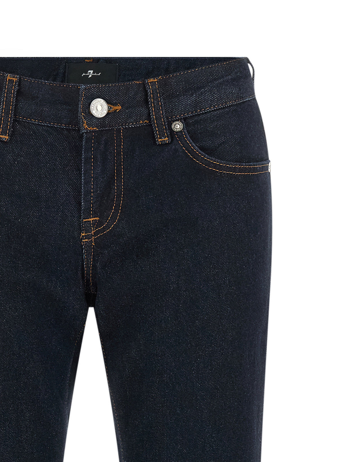 7 For All Mankind Blue Cotton Bootcut Jeans