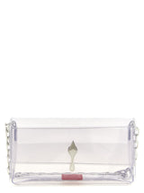 Christian Louboutin Silver Pvc Clutch Bag