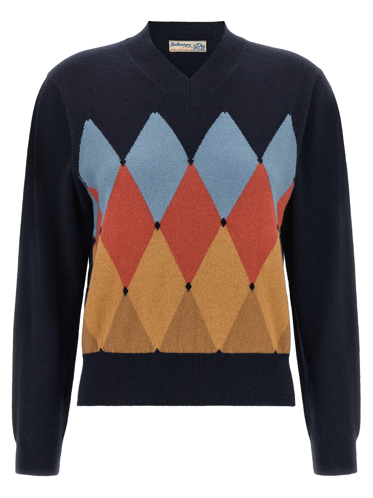 Ballantyne Blue Cashmere Cardigan