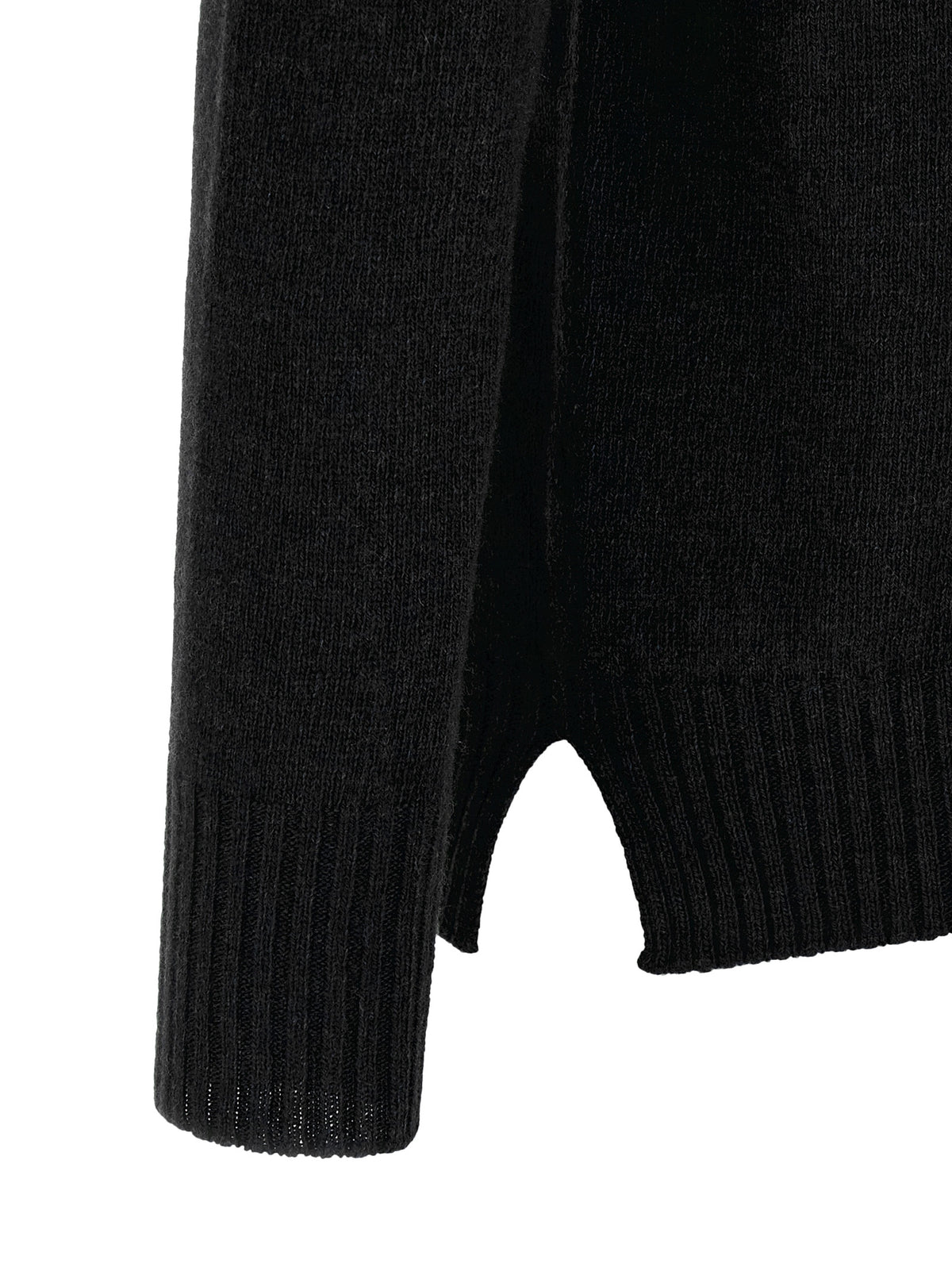 MA'RY'YA Black Cashmere Cardigan