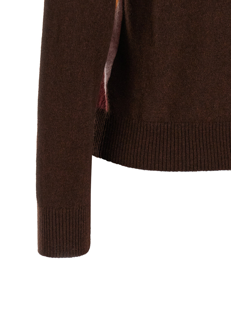 Ballantyne Brown Cashmere Cardigan - Luxurious Knitwear