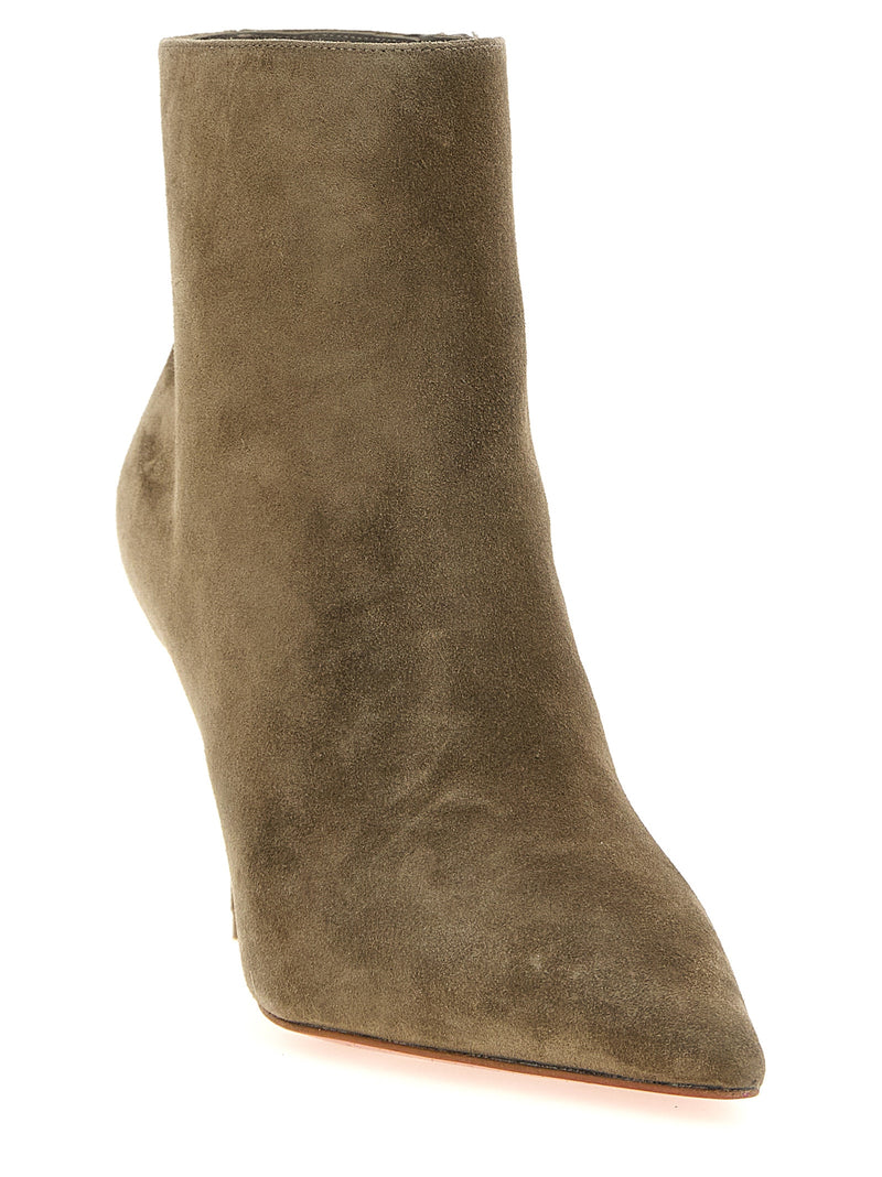 Christian Louboutin Miss Z Booty Beige Calfskin Ankle Boots