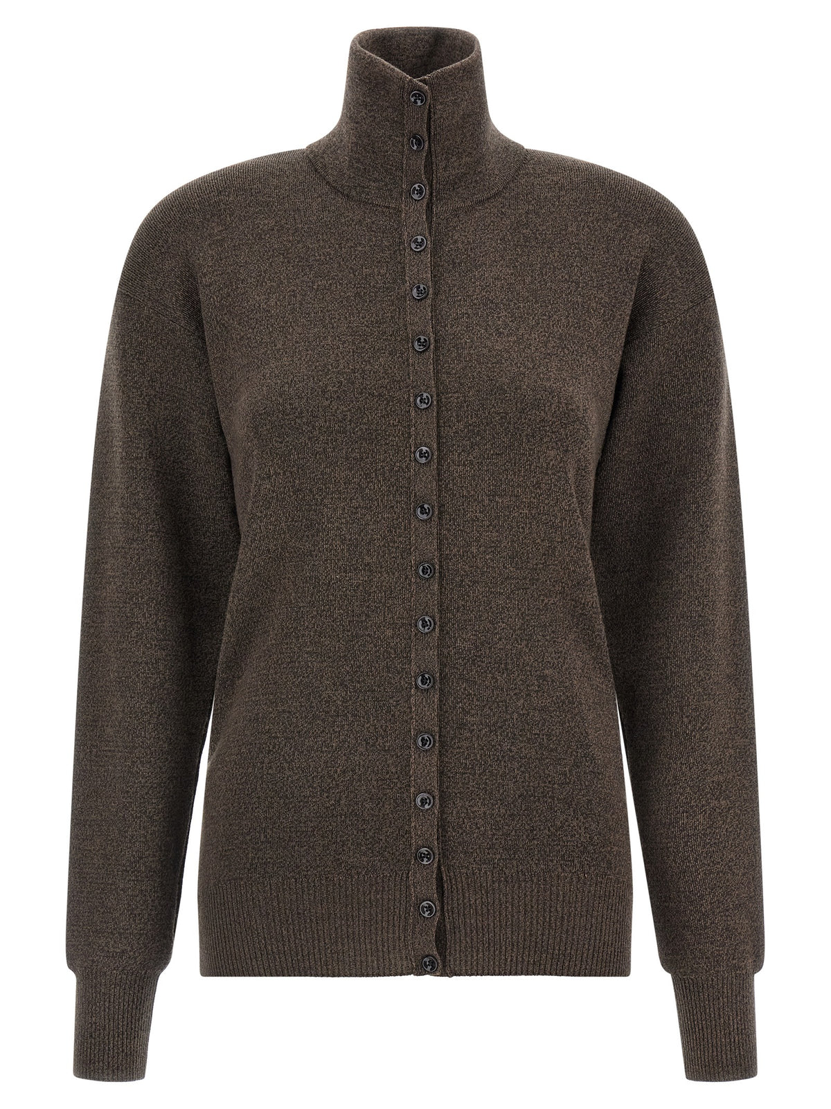Lemaire Brown Wool Cardigan