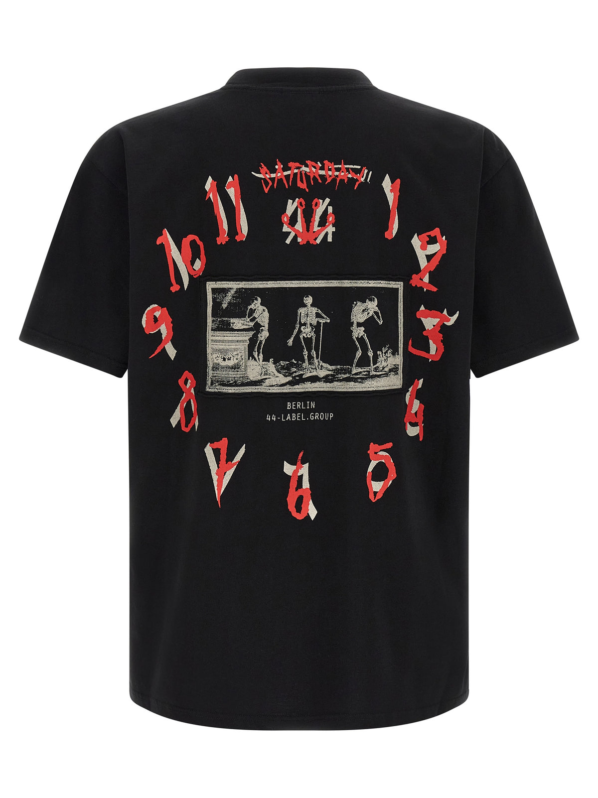 44 Label Group Black Cotton T-Shirt