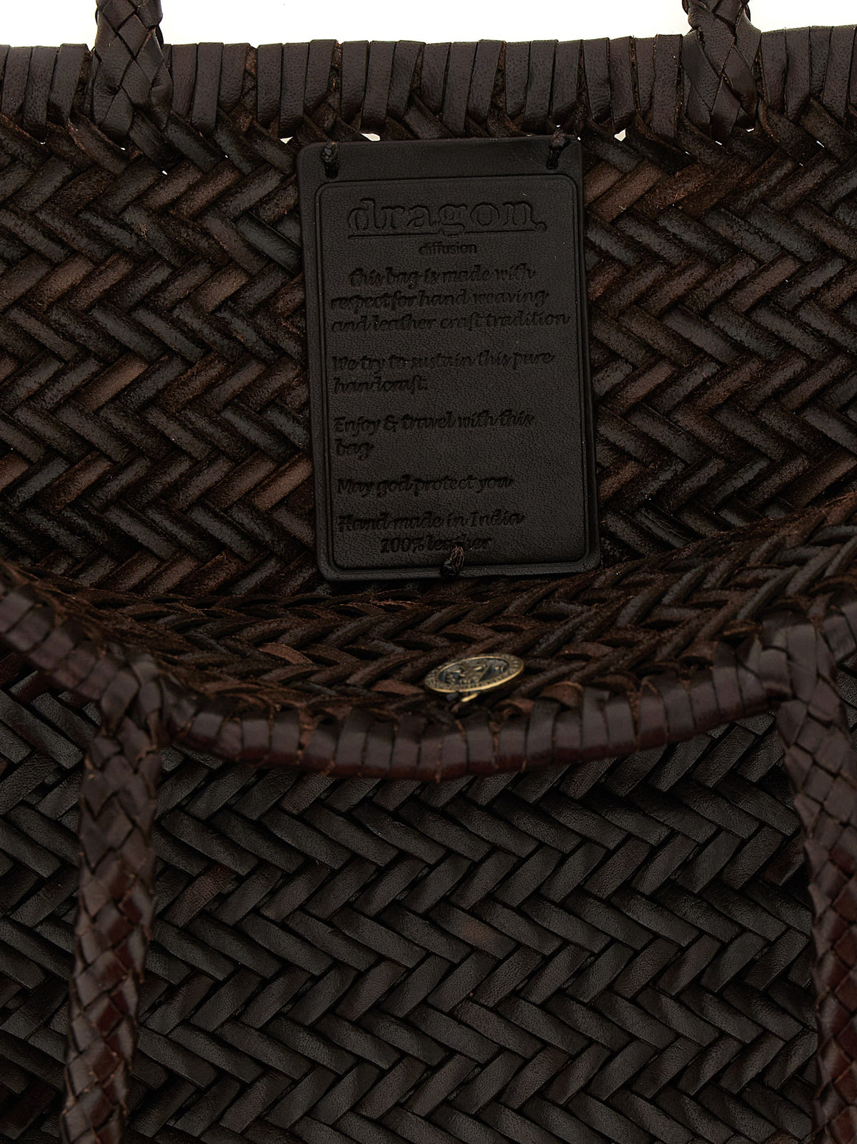 Dragon Diffusion Brown Calfskin Shoulder Bag