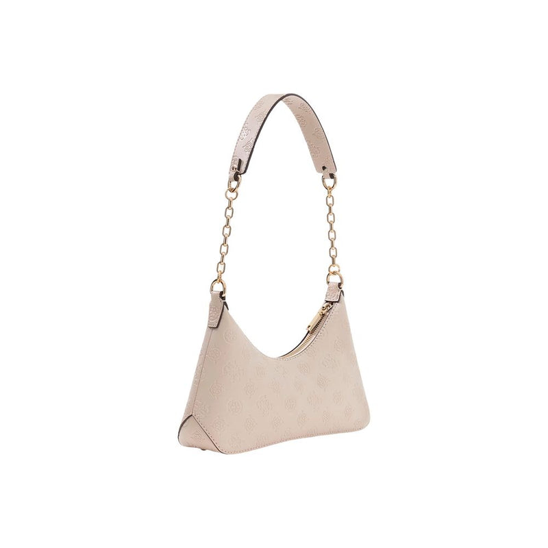 Guess DITA Shoulder Bag Beige Polyurethane - Elegant Handbag