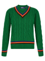 Polo Ralph Lauren Bicolor Wool Cardigan
