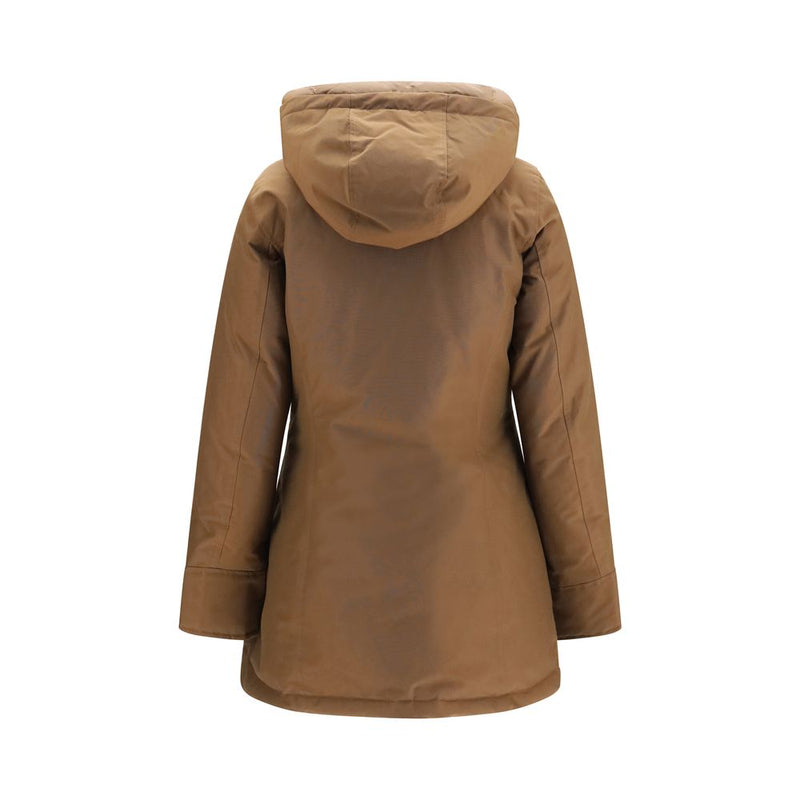 Woolrich Brown Cotton Hooded Arctic Parka
