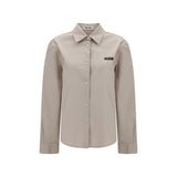 Miu Miu Gray Cotton Dress Shirt