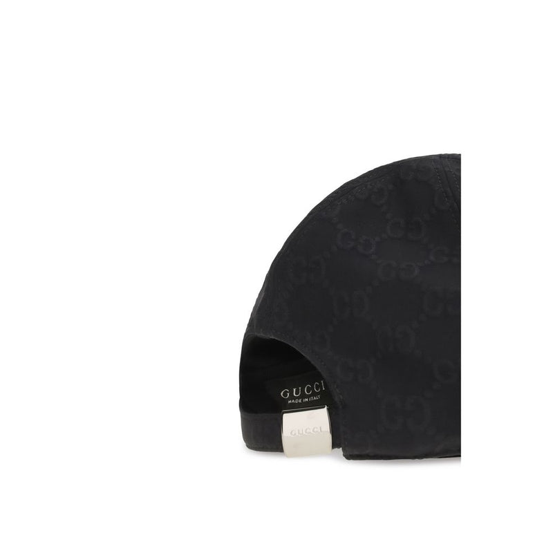 Gucci Black Cotton Cap (Baseball Hat) - Skylar Base Jersey