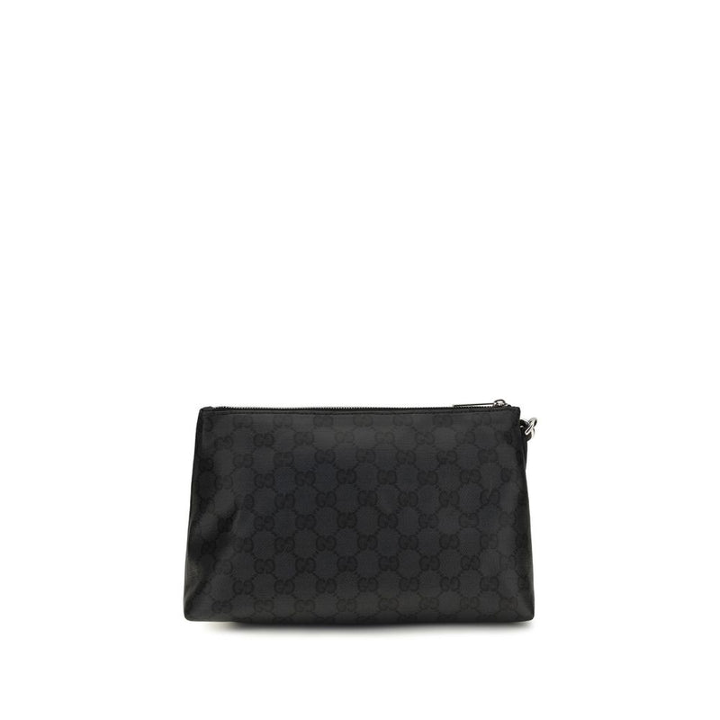 Gucci Black Fabric Shoulder Bag - Essence Classic Pouch