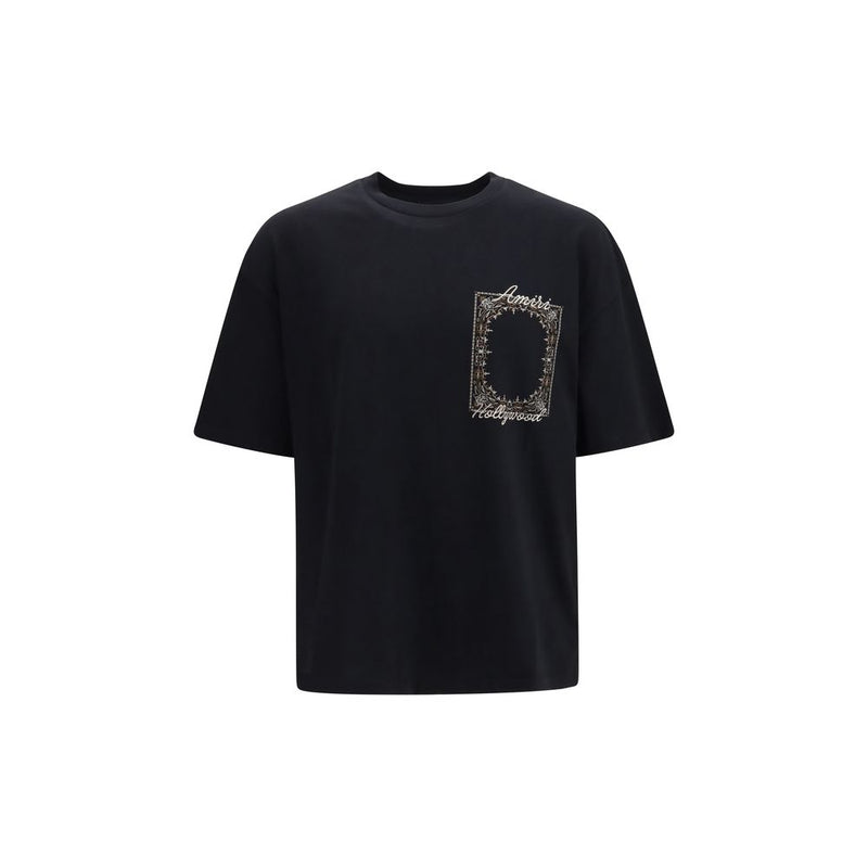 Amiri MA Quad Bandana OS Black Cotton T-Shirt