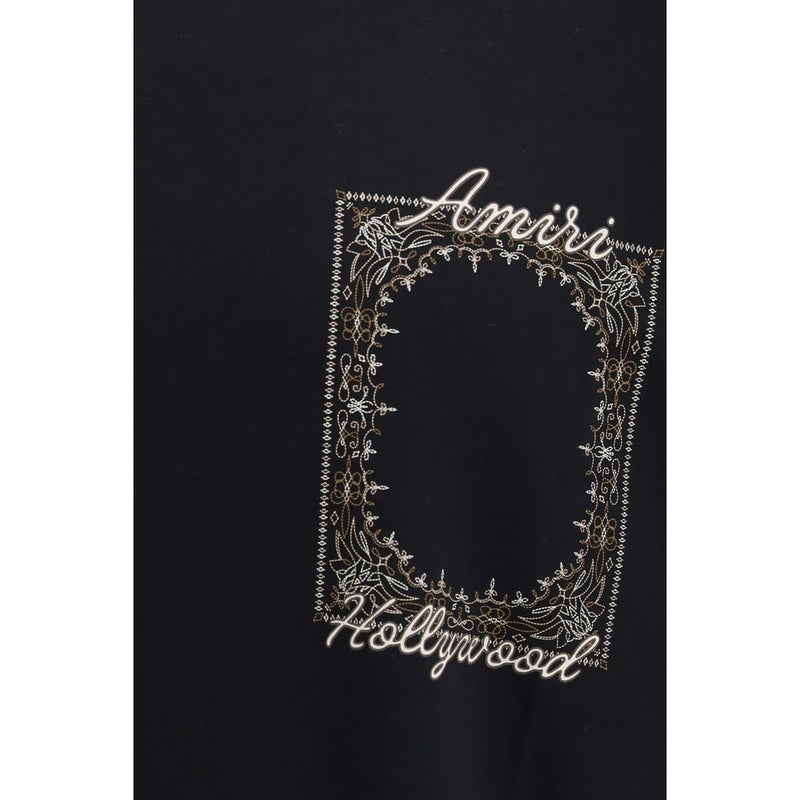 Amiri MA Quad Bandana OS Black Cotton T-Shirt