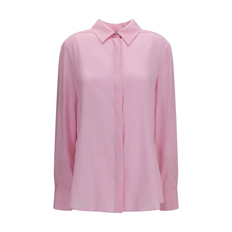 Ella Multicolor Silk Shirt with Back Gathering
