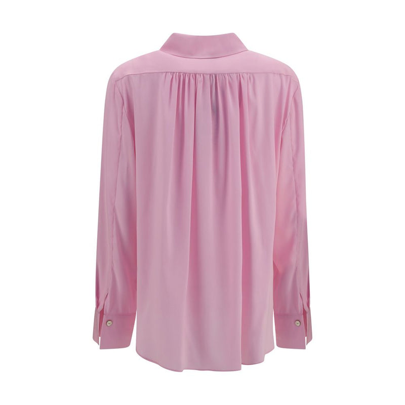 Ella Multicolor Silk Shirt with Back Gathering