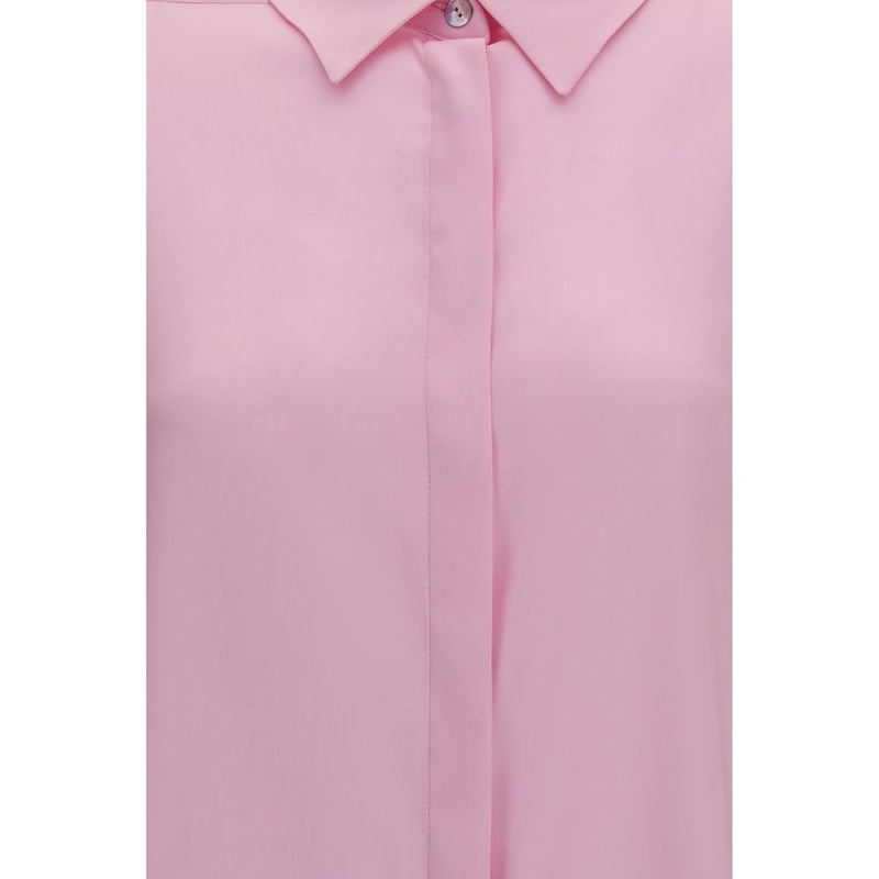 Ella Multicolor Silk Shirt with Back Gathering