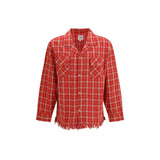 FOUND Red Cotton Pattern Shirt