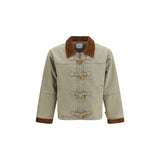 FOUND Bicolor Cotton Full-Length Jacket