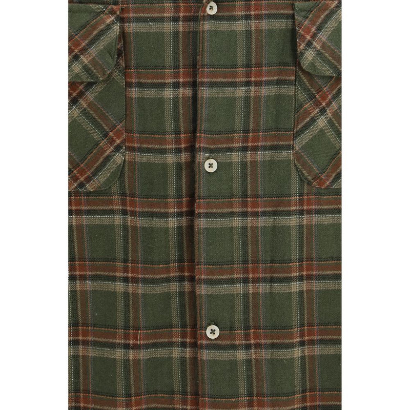 FOUND Bicolor Cotton Pattern Shirt - Vintage-Inspired Design
