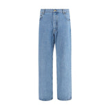 Thom Browne Blue Cotton Relaxed Fit Jeans