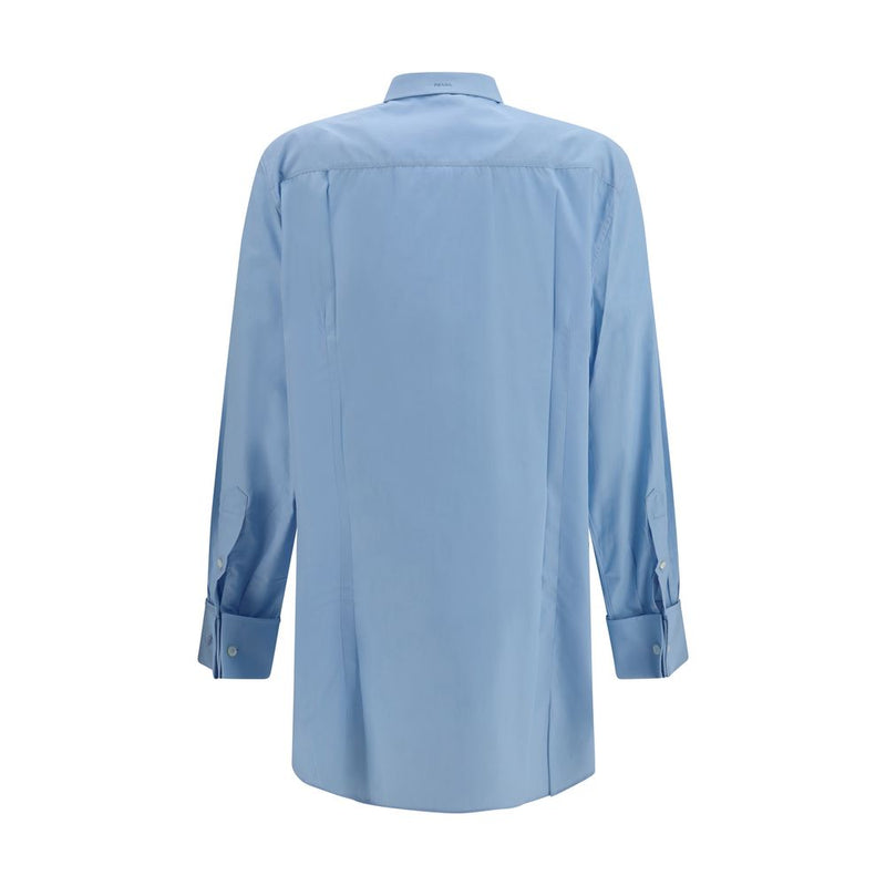 Prada Blue Cotton Dress Shirt for Women