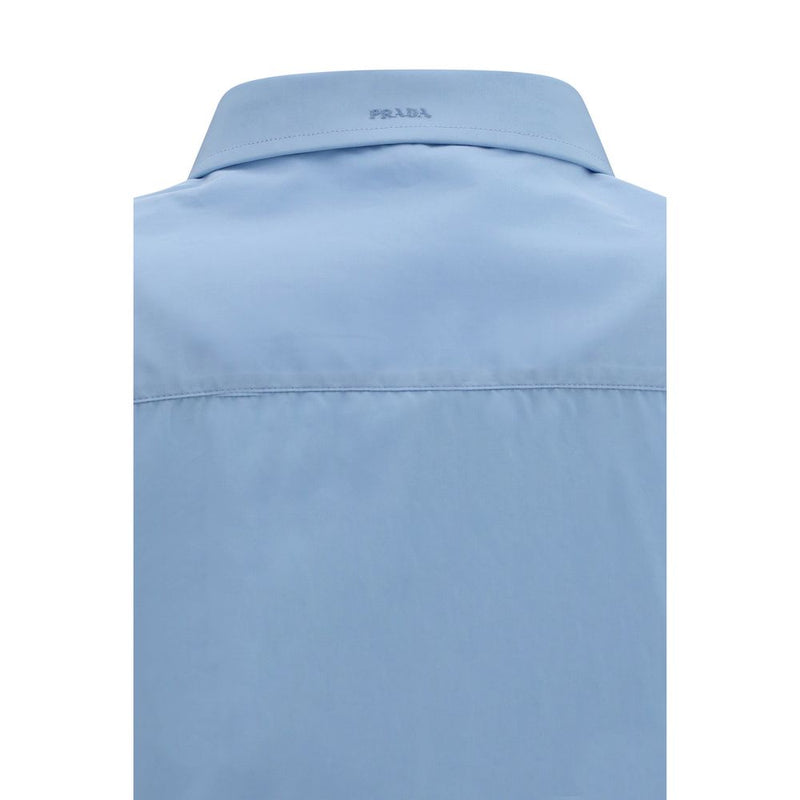 Prada Blue Cotton Dress Shirt for Women