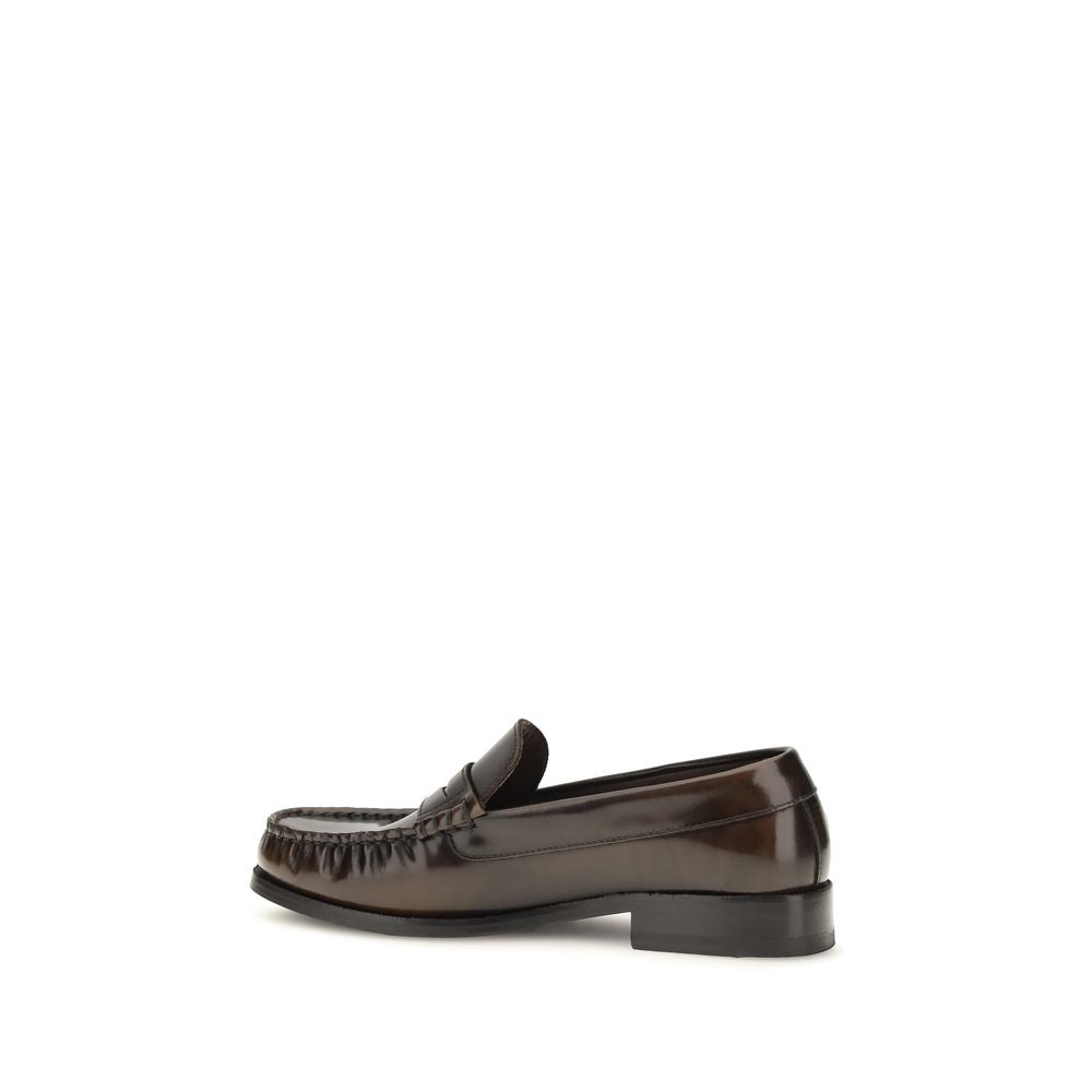Alohas Brown Calf Leather Bos Taurus Slip-On Loafers