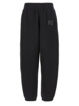 T BY ALEXANDER WANG Black Cotton Joggers (Workout Pants)