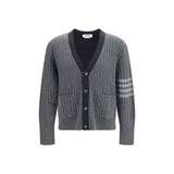 Thom Browne Gray Wool Oves Aries Cardigan