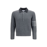 Thom Browne Gray Wool Oves Aries Sweatshirt