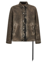 DRKSHDW Gray Cotton Denim Jacket