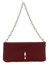 Christian Louboutin Bordeaux Elastane Clutch Bag