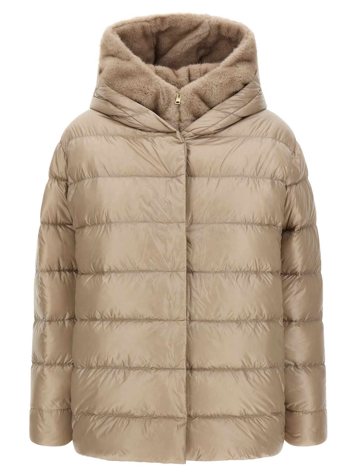 Herno Beige Polyamide Full-Length Jacket