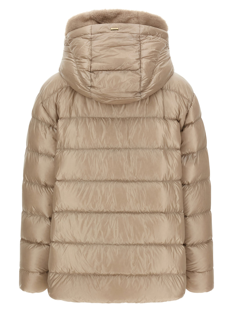 Herno Fusciacca Beige Polyamide Full-Length Jacket