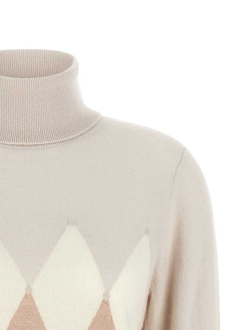 Ballantyne Beige Cashmere Cardigan - Elegant Luxury