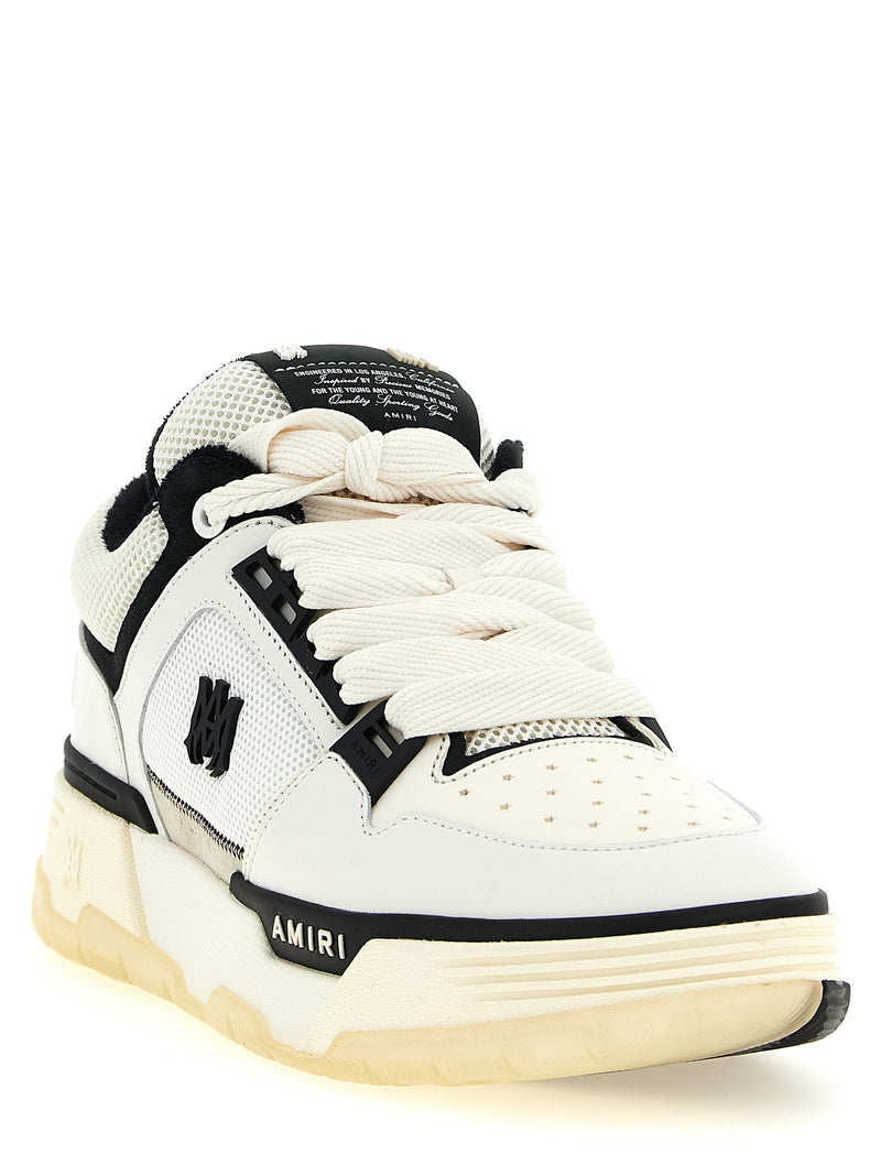 Amiri Bicolor Calfskin MA-1 Athletic Sneakers